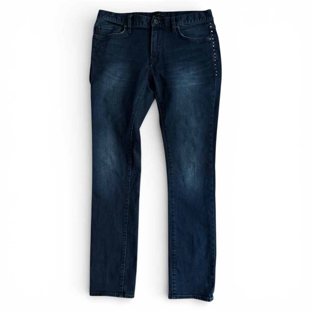 John Varvatos Jeans Men’s 32x31 Studded Slim Wight Denim Casual Punk Y2K RARE